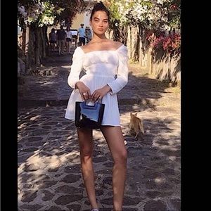 Reformation Clemence Dress in Ivory - Size Medium